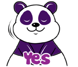 Funny Purple Babie-Panda sticker #10916303