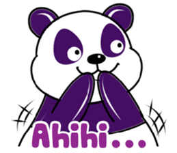 Funny Purple Babie-Panda sticker #10916304