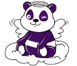 Funny Purple Babie-Panda sticker #10916305