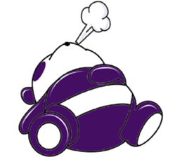 Funny Purple Babie-Panda sticker #10916306