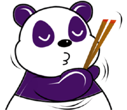 Funny Purple Babie-Panda sticker #10916307
