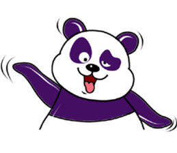 Funny Purple Babie-Panda sticker #10916309