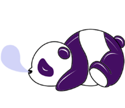 Funny Purple Babie-Panda sticker #10916310