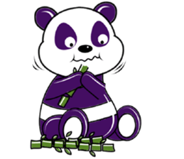 Funny Purple Babie-Panda sticker #10916311