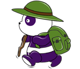 Funny Purple Babie-Panda sticker #10916312