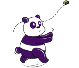 Funny Purple Babie-Panda sticker #10916314