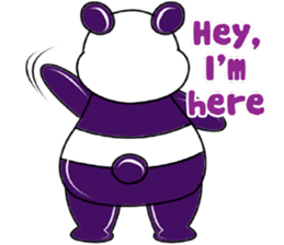 Funny Purple Babie-Panda sticker #10916315