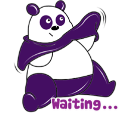 Funny Purple Babie-Panda sticker #10916317
