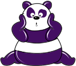 Funny Purple Babie-Panda sticker #10916319