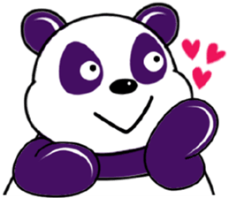 Funny Purple Babie-Panda sticker #10916320