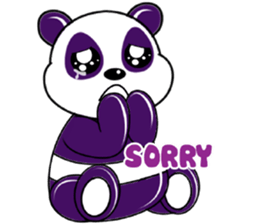 Funny Purple Babie-Panda sticker #10916322
