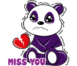 Funny Purple Babie-Panda sticker #10916324