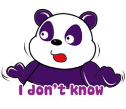 Funny Purple Babie-Panda sticker #10916325