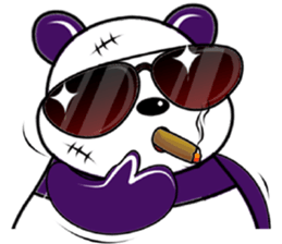 Funny Purple Babie-Panda sticker #10916329