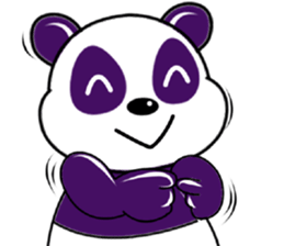 Funny Purple Babie-Panda sticker #10916331