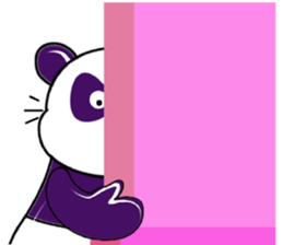 Funny Purple Babie-Panda sticker #10916332