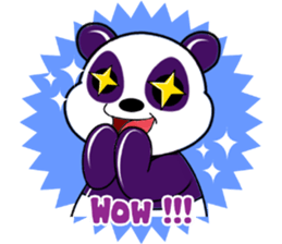 Funny Purple Babie-Panda sticker #10916333