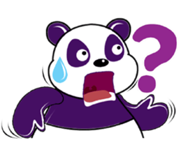 Funny Purple Babie-Panda sticker #10916334