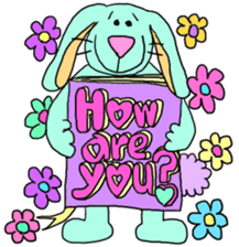Pastel Bear&Bunny English ver. sticker #10916341