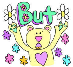 Pastel Bear&Bunny English ver. sticker #10916348
