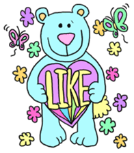 Pastel Bear&Bunny English ver. sticker #10916354