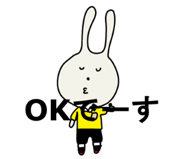 referee rabbit Sticker sticker #10917816