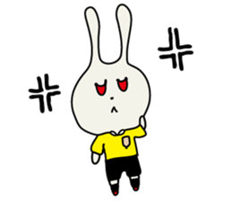 referee rabbit Sticker sticker #10917818