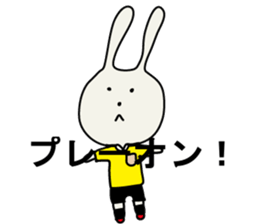 referee rabbit Sticker sticker #10917820