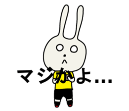 referee rabbit Sticker sticker #10917823