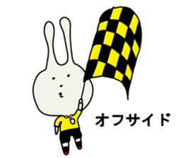 referee rabbit Sticker sticker #10917824