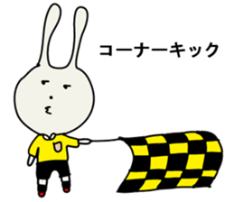 referee rabbit Sticker sticker #10917825