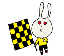 referee rabbit Sticker sticker #10917826