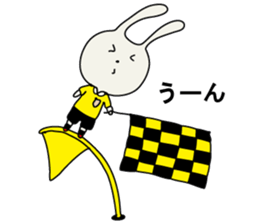 referee rabbit Sticker sticker #10917827