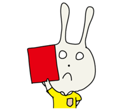 referee rabbit Sticker sticker #10917829