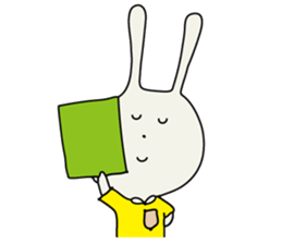 referee rabbit Sticker sticker #10917831