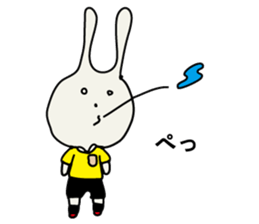 referee rabbit Sticker sticker #10917833