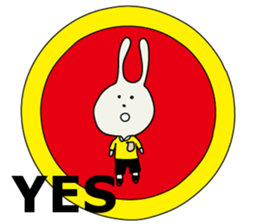 referee rabbit Sticker sticker #10917842