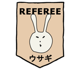 referee rabbit Sticker sticker #10917844