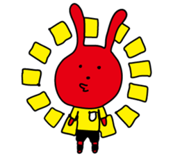 referee rabbit Sticker sticker #10917850