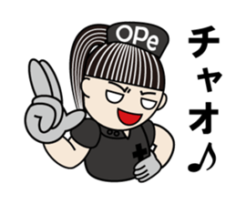 The Bijin3 of The Ope room-Black Version sticker #10919096