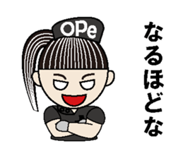 The Bijin3 of The Ope room-Black Version sticker #10919108