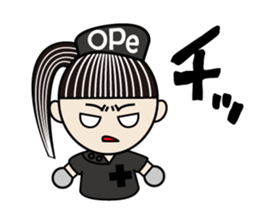 The Bijin3 of The Ope room-Black Version sticker #10919112