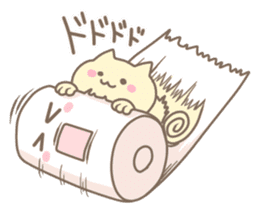 Toilet paper and the cat sticker #10919148