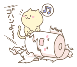 Toilet paper and the cat sticker #10919154