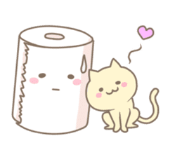 Toilet paper and the cat sticker #10919157