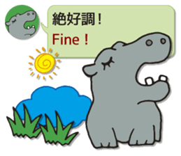 ANIMAL WORLD[English-Japanese Sentences] sticker #10919224