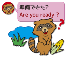 ANIMAL WORLD[English-Japanese Sentences] sticker #10919245