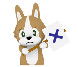 3D Pembroke Welsh Corgi Sticker sticker #10919937