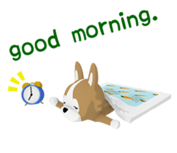 3D Pembroke Welsh Corgi Sticker sticker #10919938