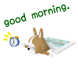 3D Pembroke Welsh Corgi Sticker sticker #10919938